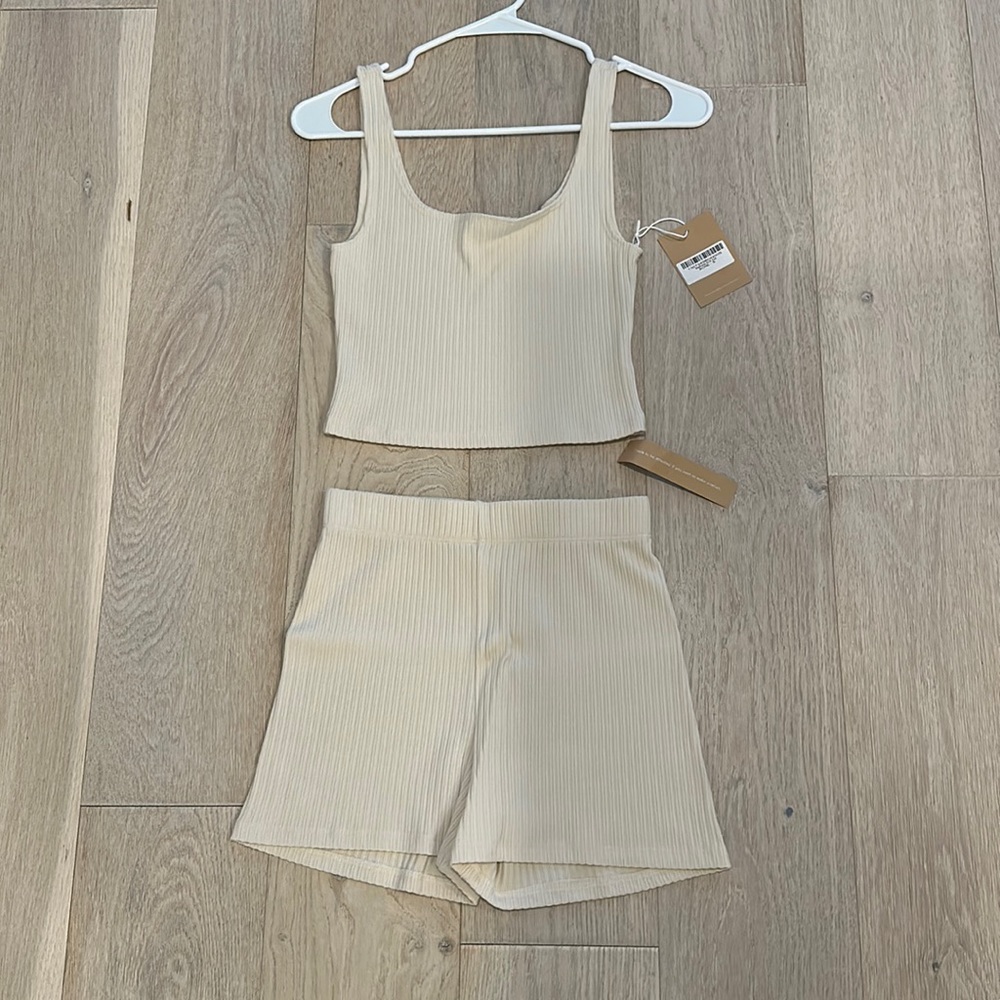 Reformation - Mathilde Knit Set - Bone - Picture 4 of 6